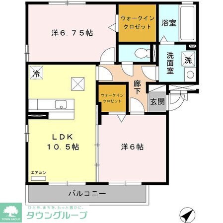 ガーデンリーブス Bの物件間取画像